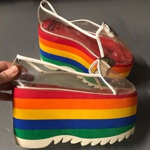Jeffrey Campbell Hello Kitty Rainbow Platform Sandals